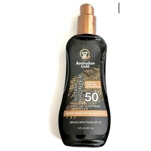 Australian Gold Instant Bronzer Spray Gel Sunscreen SPF 30 -‎ 8 oz Spray